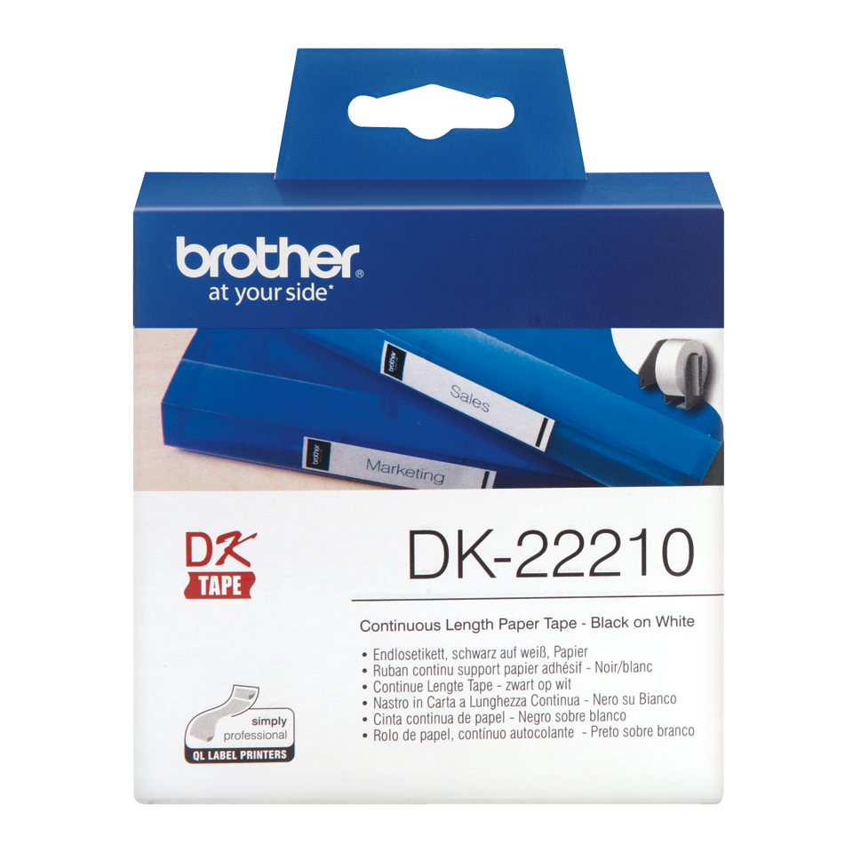 DK-22210 29mm Sürekli Form Termal Etiket, 30 Metre (DK Serisi)