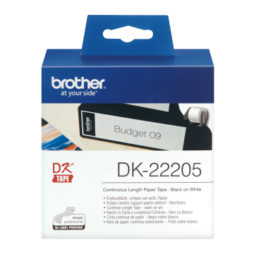 DK-22205 62mm Sürekli Form Termal Etiket, 30 Metre (DK Serisi)