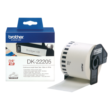 DK-22205 62mm Sürekli Form Termal Etiket, 30 Metre (DK Serisi)