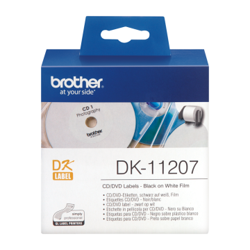 DK-11207 58x58mm CD Etiketi 100'lü (DK Serisi, Termal)