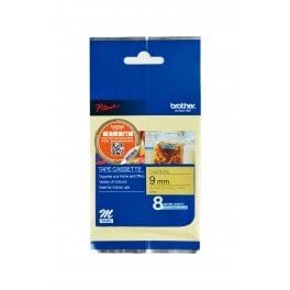 M-K821 9mm Siyah üzerine Altın Etiket (M-Tape)