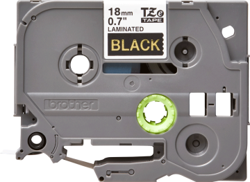 TZe-344 18mm Siyah üzerine Altın Laminasyonlu Etiket (TZe Tape)