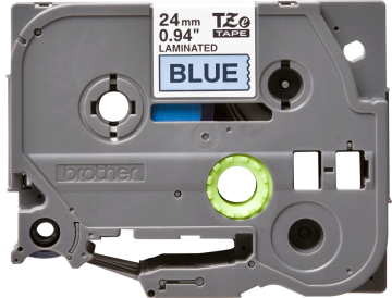 TZe-252 24mm Beyaz üzerine Kırmızı Laminasyonlu Etiket (TZe Tape)