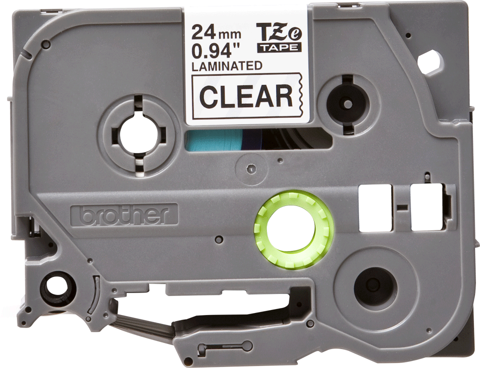 TZe-151 24mm Siyah üzerine Şeffaf Laminasyonlu Etiket (TZe Tape)