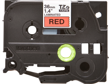 TZe-461 36mm Kırmızı üzerine Siyah Laminasyonlu Etiket (TZe Tape)