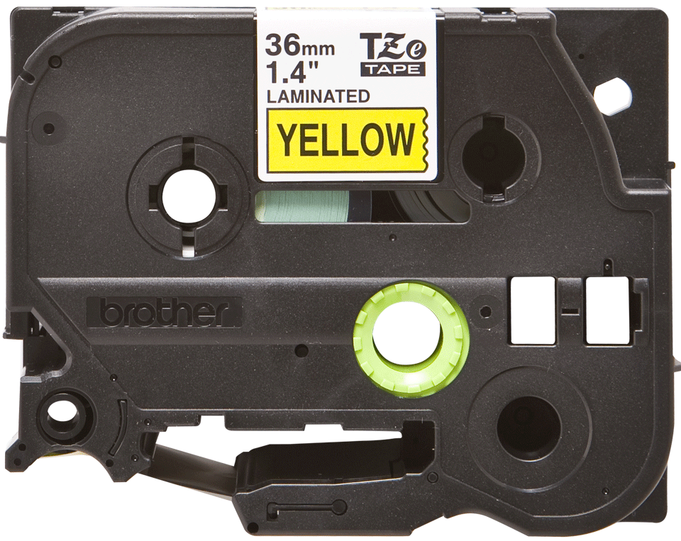 TZe-661 36mm Sarı üzerine Siyah Laminasyonlu Etiket (TZe Tape)