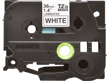 TZe-261 36mm Beyaz üzerine Siyah Laminasyonlu Etiket (TZe Tape)