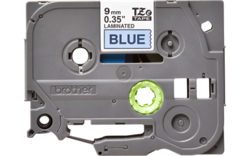 TZe-521 9mm Mavi üzerine Siyah Laminasyonlu Etiket (TZe Tape)