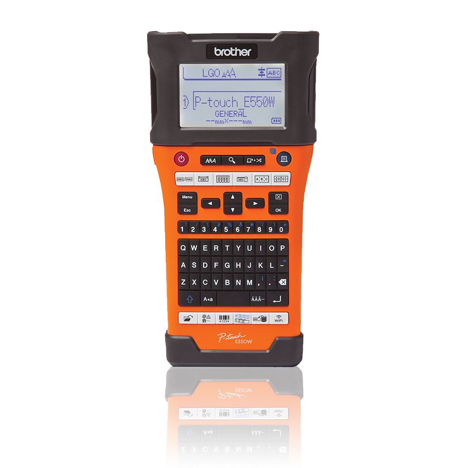 PT-E550WVP Taşınabilir Endüstriyel Etiket Yazıcı (6-24 mm, TZe Serisi, Wi-Fi)