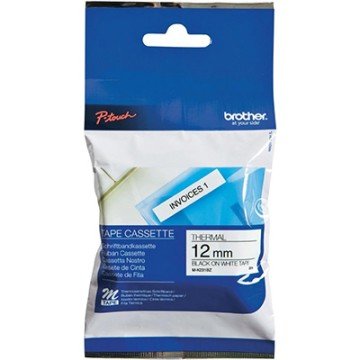 M-K231 12mm Beyaz üzerine Siyah (M-Tape)