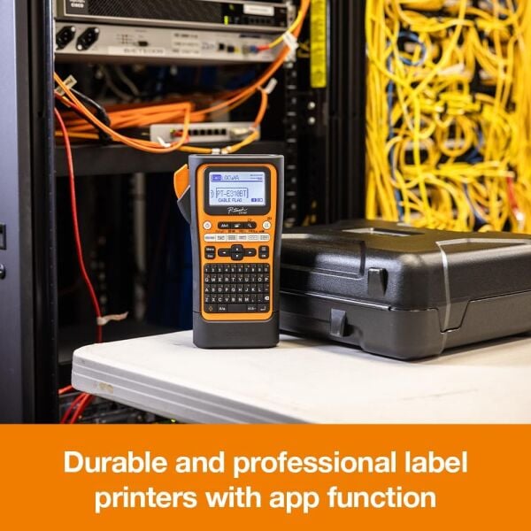 PT-E310BTVP Taşınabilir Endüstriyel Etiket Yazıcı (6-18 mm, TZe Serisi, Bluetooth)