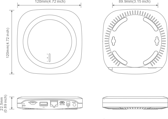 MKGW1-BW Pro İç Mekan Bluetooth Ağ Geçidi