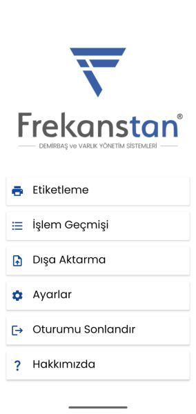 Frekanstan Kalibrasyon Etiketleme Mobil Uygulaması